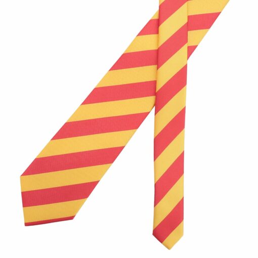 Red & Yellow Classic Stripe Tie