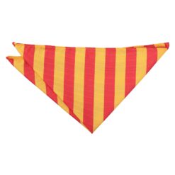 Red & Yellow Classic Stripe Pocket Square