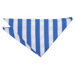 Royal Blue & White Classic Stripe Pocket Square