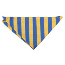 Royal Blue & Yellow Classic Stripe Pocket Square