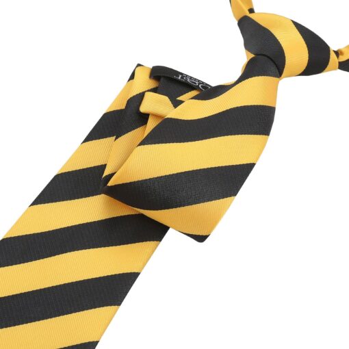 Yellow & Black Classic Stripe Tie