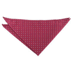 Silver Colourful Polka Dot Pocket Square