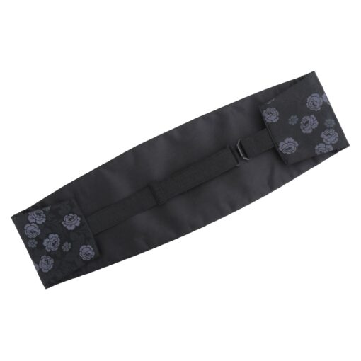 Blue Floral Rose Silver Plated Cufflinks