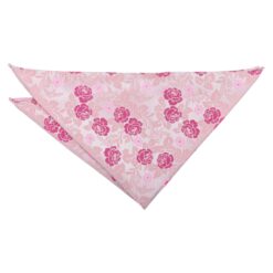 Pink Floral Rose Pocket Square