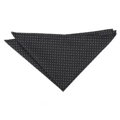 Black & White Geometric Pin Dot Pocket Square