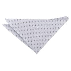 Grey & Black Geometric Pin Dot Pocket Square