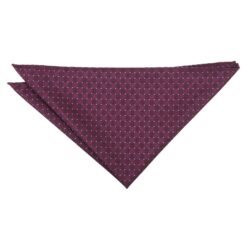 Plum & Purple Geometric Pin Dot Pocket Square