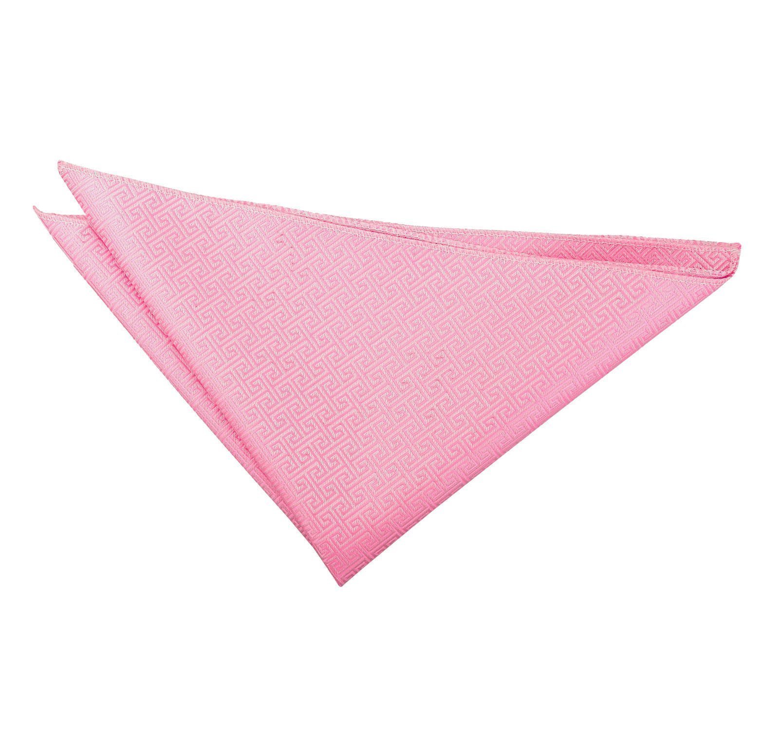 Baby Pink Greek Key Pocket Square Baby Pink Greek Key Pocket Square