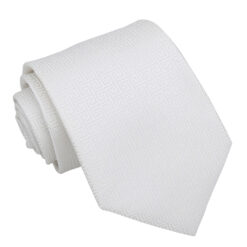 Ivory Greek Key Patterned Tie