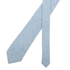 Light Blue Herringbone Tie