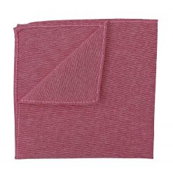 Red Chambray Cotton Pocket Square