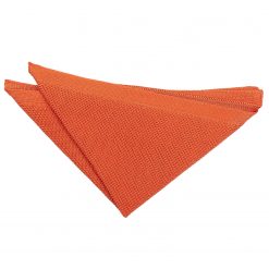 Burnt Orange Knitted Pocket Square