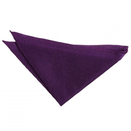 Cadbury Purple Knitted Pocket Square