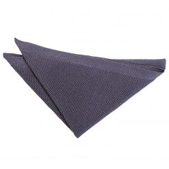 Charcoal Knitted Pocket Square