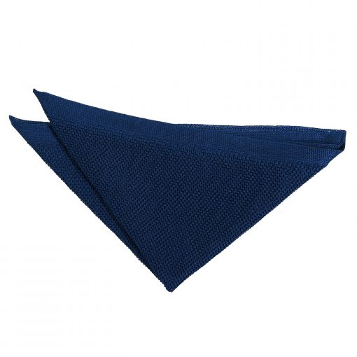 Navy Blue Knitted Pocket Square