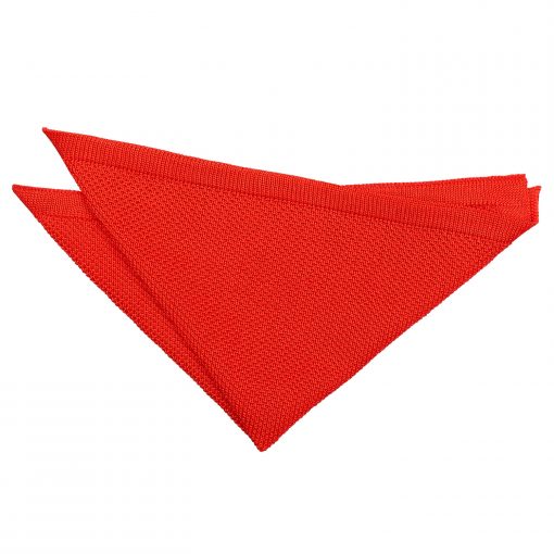 Red Knitted Pocket Square