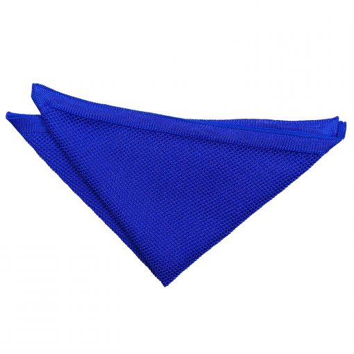 Royal Blue Knitted Pocket Square