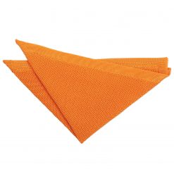 Tangerine Knitted Pocket Square