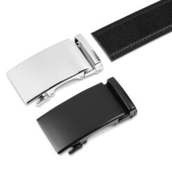 Black Saffiano Leather Auto Belt Gift Box Set