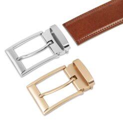 Cordovan Brown Smooth Leather Belt Gift Box Set