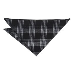 Black & White Madras Check Pocket Square