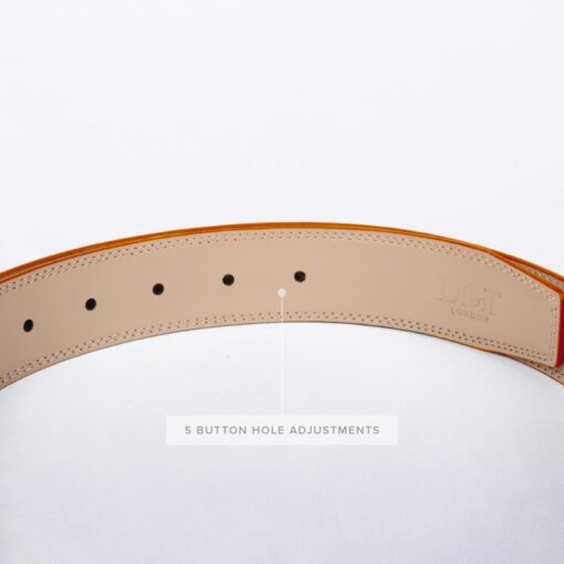 Tan Smooth Leather Belt Gift Box Set