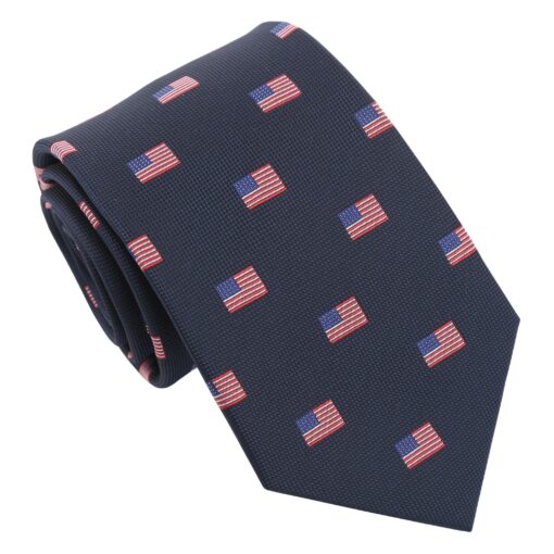Burgundy Champagne Glass Emoji Embroidered Tie