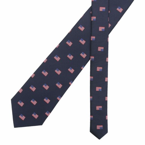 Burgundy Champagne Glass Emoji Embroidered Tie