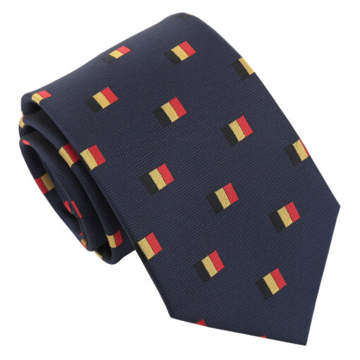 Burgundy Champagne Glass Emoji Embroidered Tie