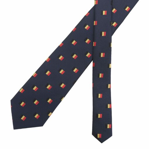 Burgundy Champagne Glass Emoji Embroidered Tie