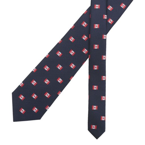 Burgundy Champagne Glass Emoji Embroidered Tie