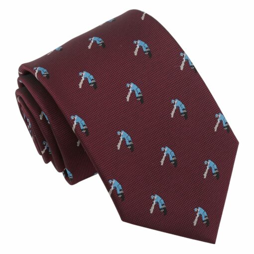 Burgundy Champagne Glass Emoji Modern Classic Tie