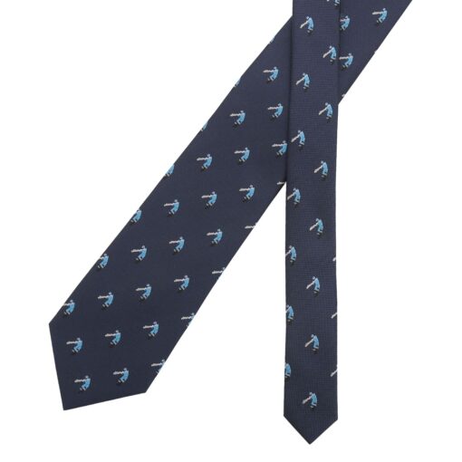 Burgundy Champagne Glass Emoji Embroidered Tie