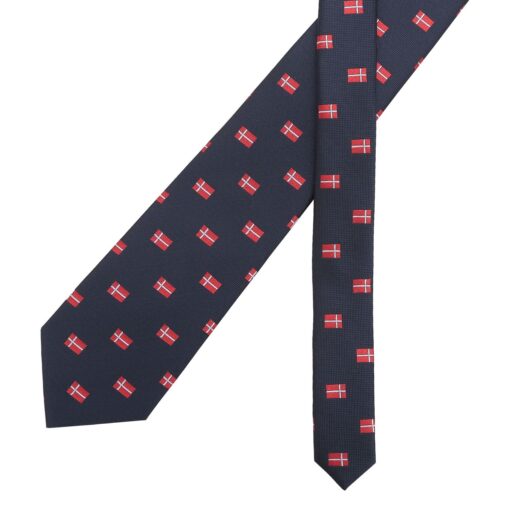 Burgundy Champagne Glass Emoji Embroidered Tie