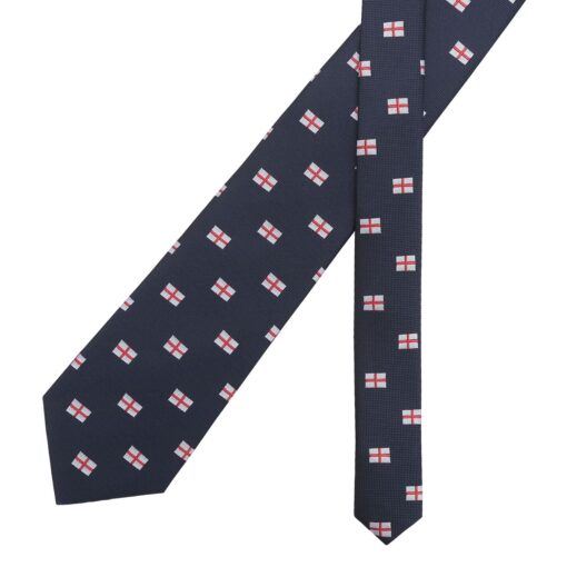 Burgundy Champagne Glass Emoji Embroidered Tie