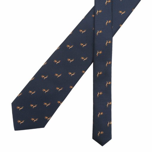 Burgundy Champagne Glass Emoji Embroidered Tie