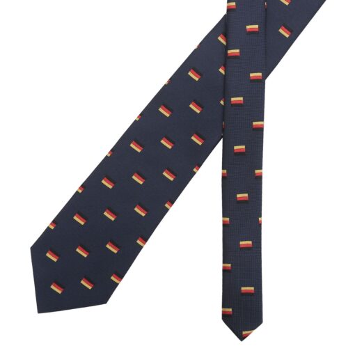 Burgundy Champagne Glass Emoji Embroidered Tie