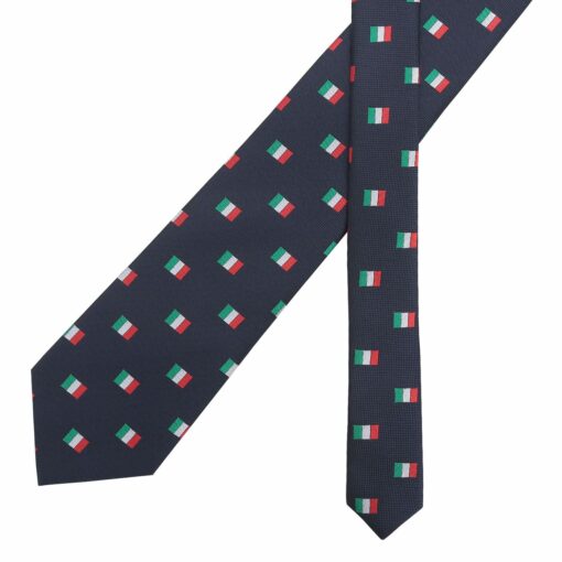 Burgundy Champagne Glass Emoji Embroidered Tie