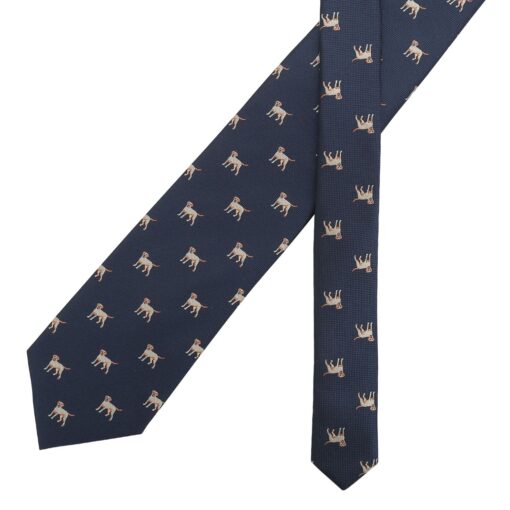 Burgundy Champagne Glass Emoji Embroidered Tie