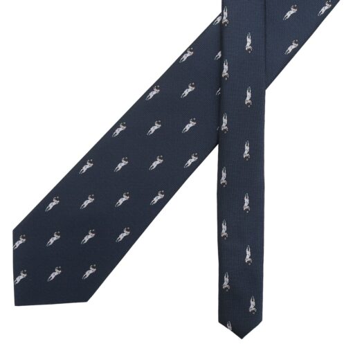 Burgundy Champagne Glass Emoji Embroidered Tie