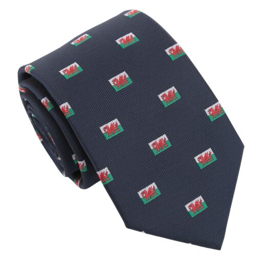 Burgundy Champagne Glass Emoji Embroidered Tie