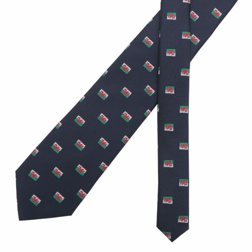 Burgundy Champagne Glass Emoji Embroidered Tie