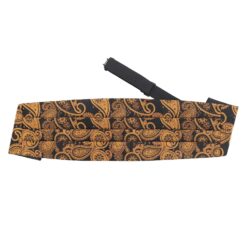 Black Paisley Bohemian Cummerbund