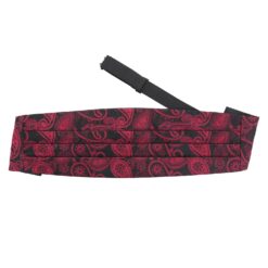 Black Paisley Bohemian Cummerbund