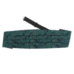 Black Paisley Bohemian Cummerbund