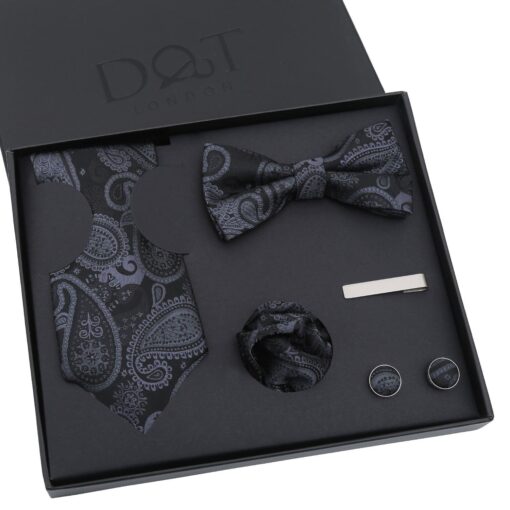 Apricot Paisley Bohemian Tie 5pc Gift Box Set