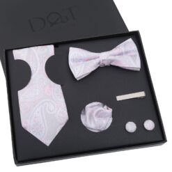 Apricot Paisley Bohemian Tie 5pc Gift Box Set