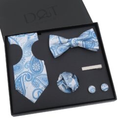 Apricot Paisley Bohemian Tie 5pc Gift Box Set