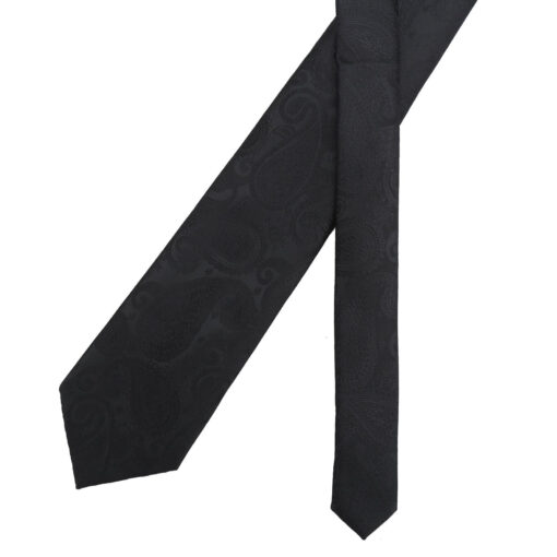 Black Paisley Bohemian Tie 5pc Gift Box Set