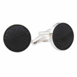 Apricot Paisley Bohemian Silver Plated Cufflinks